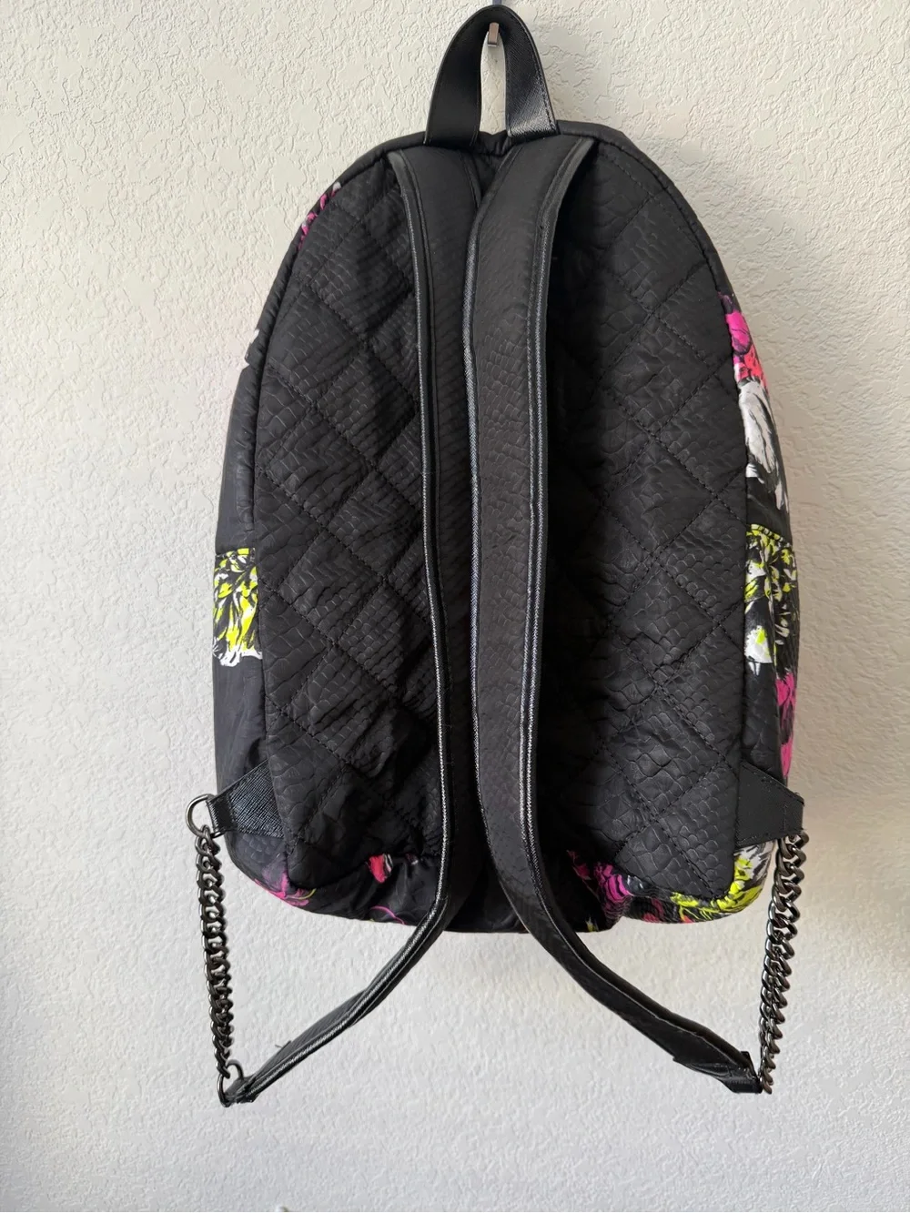 Victoria's Secret Black Floral Backpack